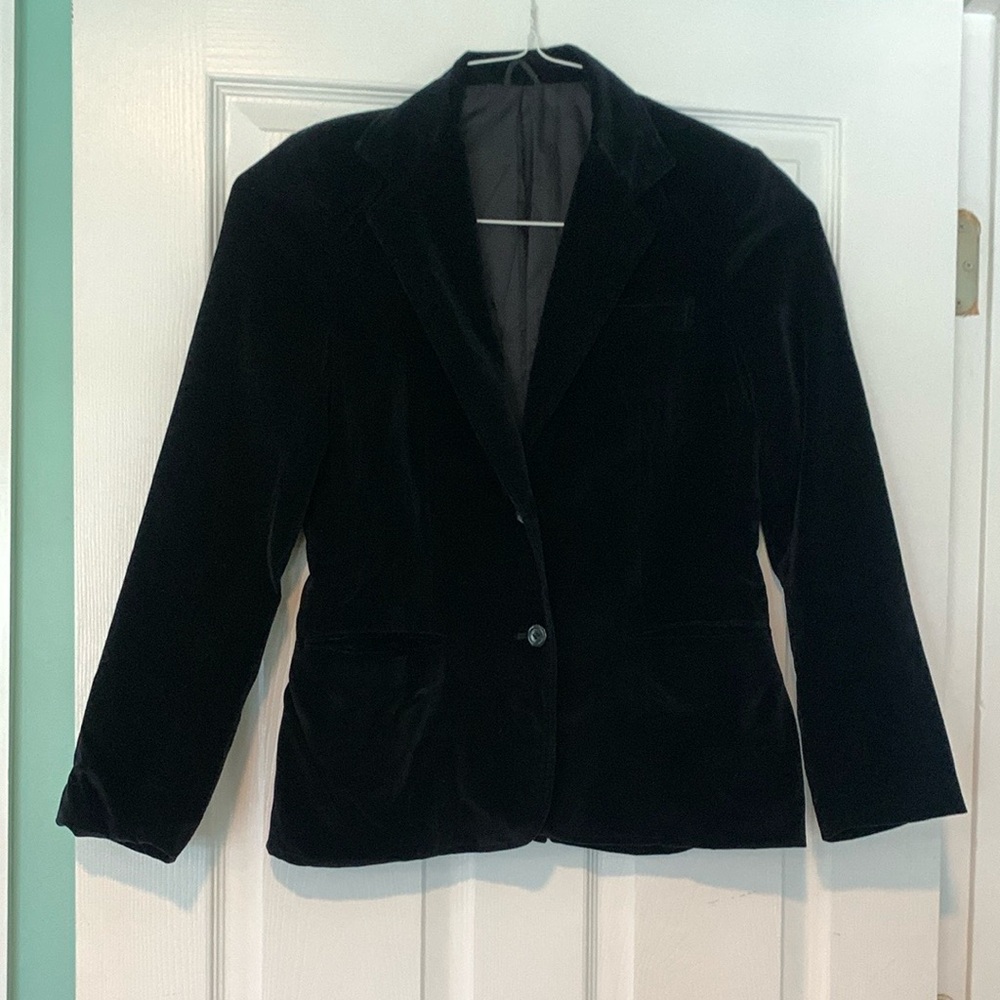 Vintage Women’s Shockton of Dallas Black Velvet Blazer